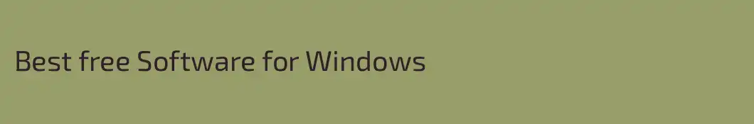 Best free Software for Windows